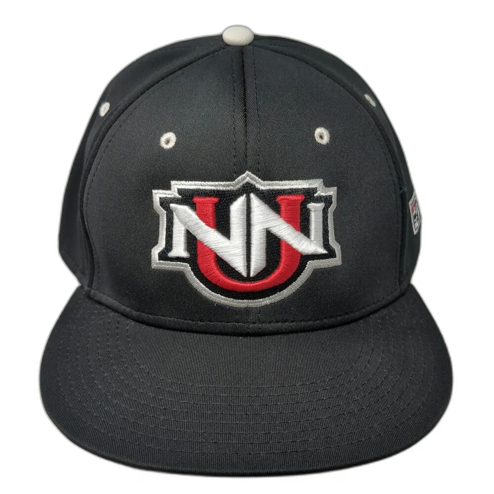 Northwest Nazarene Nighthawks NCAA The Game Cap Black XL A-Flex Gray Brim Hat